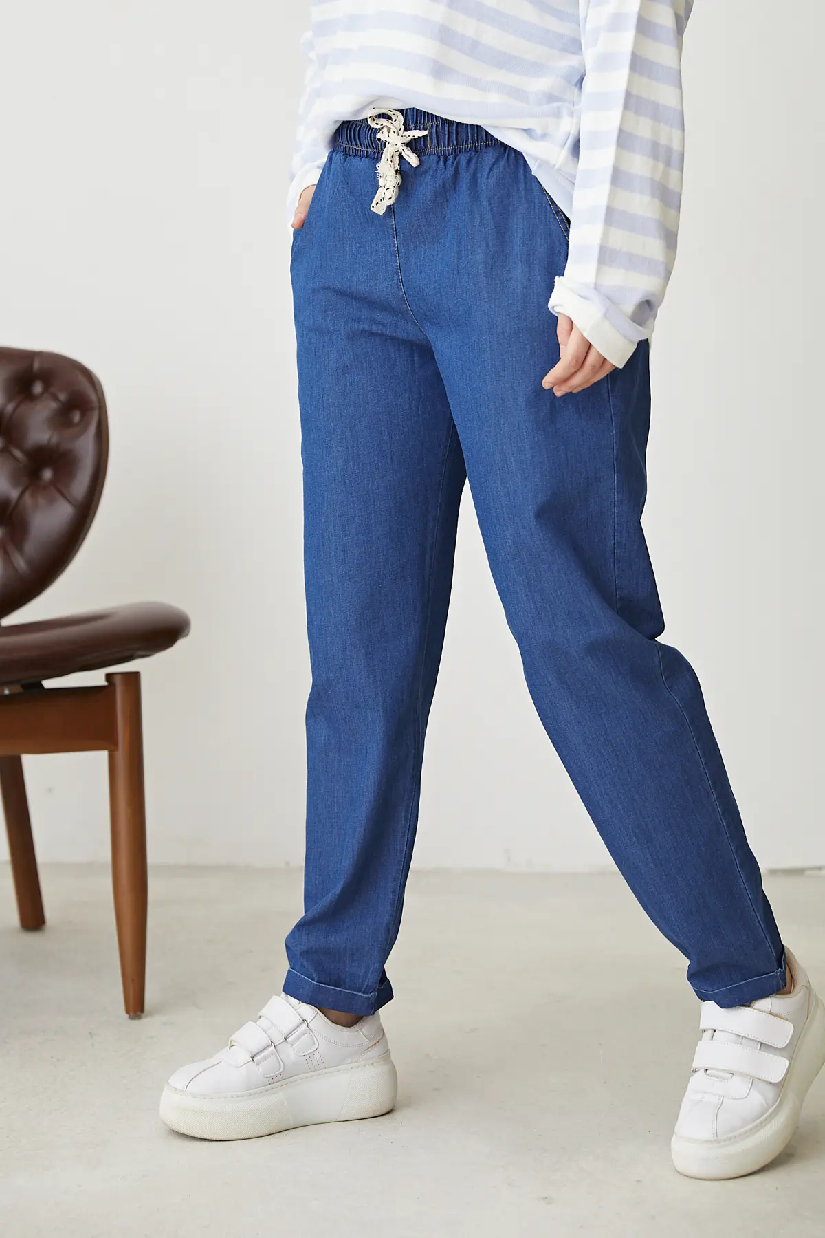 Blue Double Leg Comfort Cut Jeans