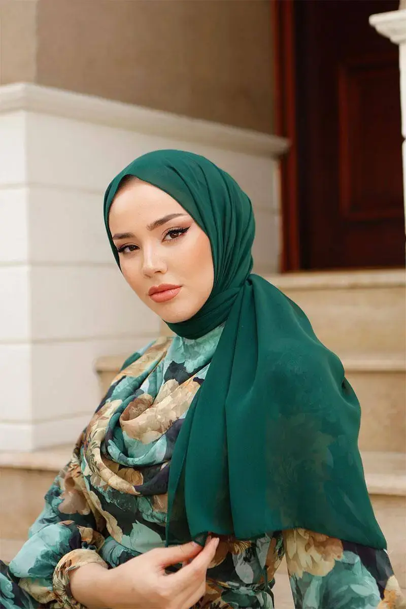 Chiffon Green Shawl