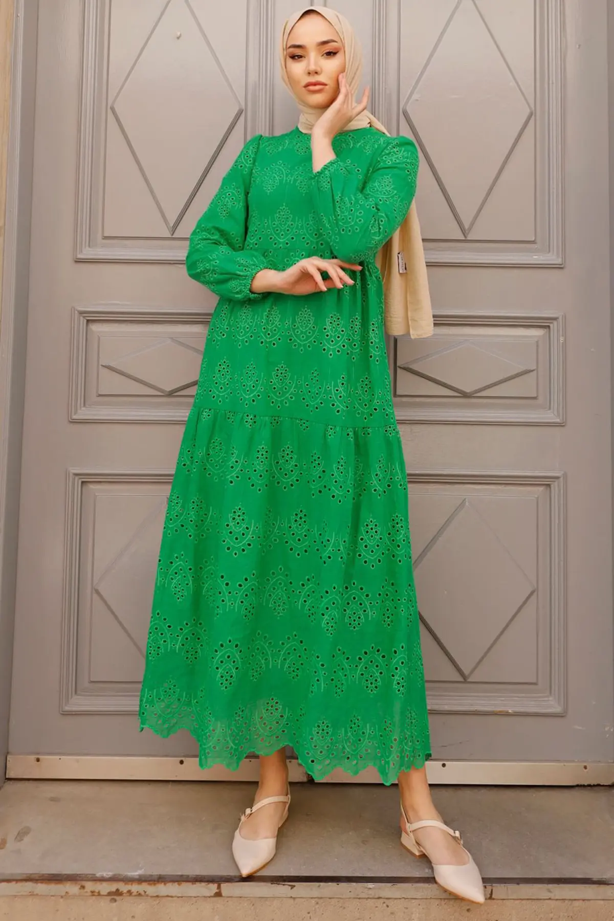 Lace Dress Emerald Green