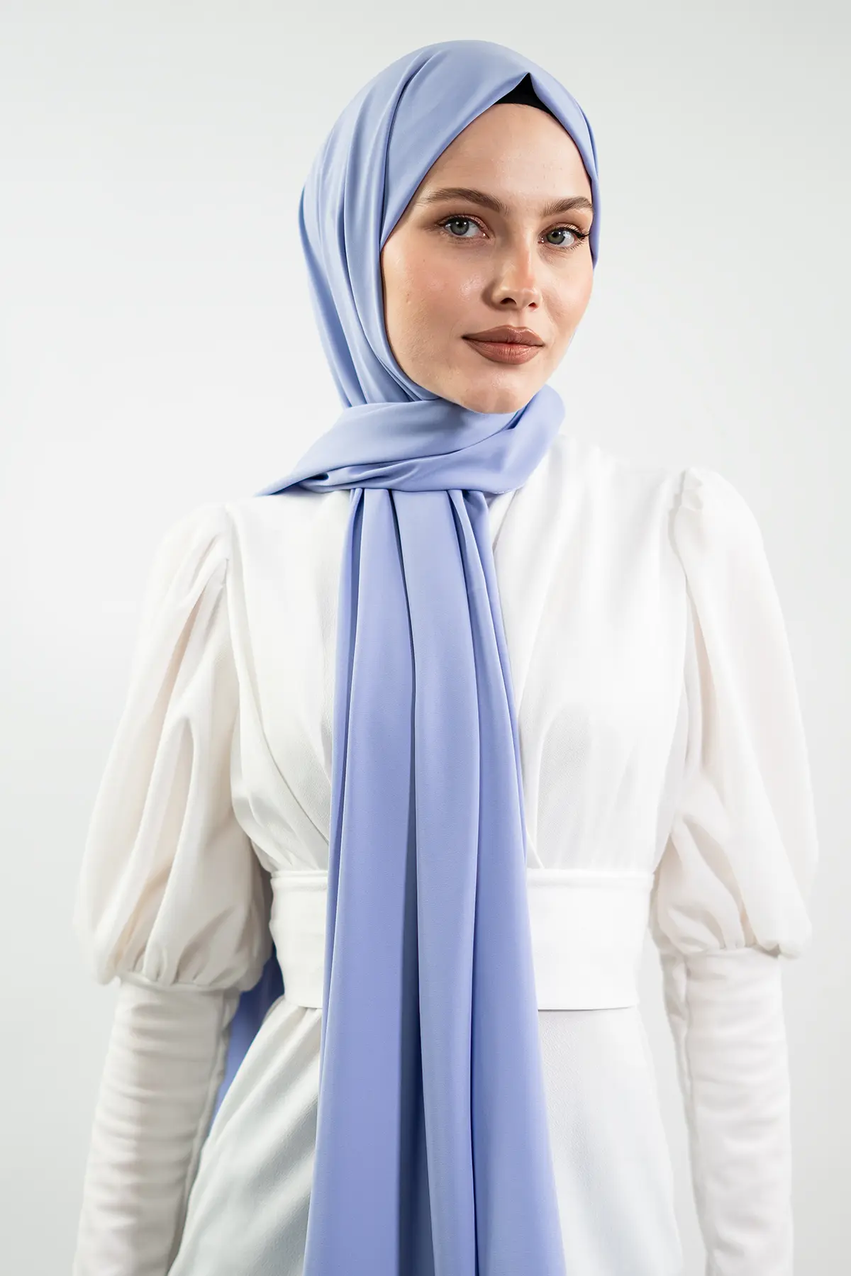 Madina Silk Blue Shawl