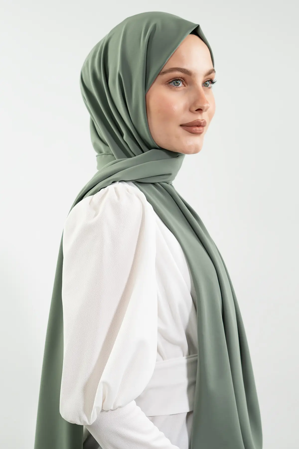 Madina Silk Green Shawl