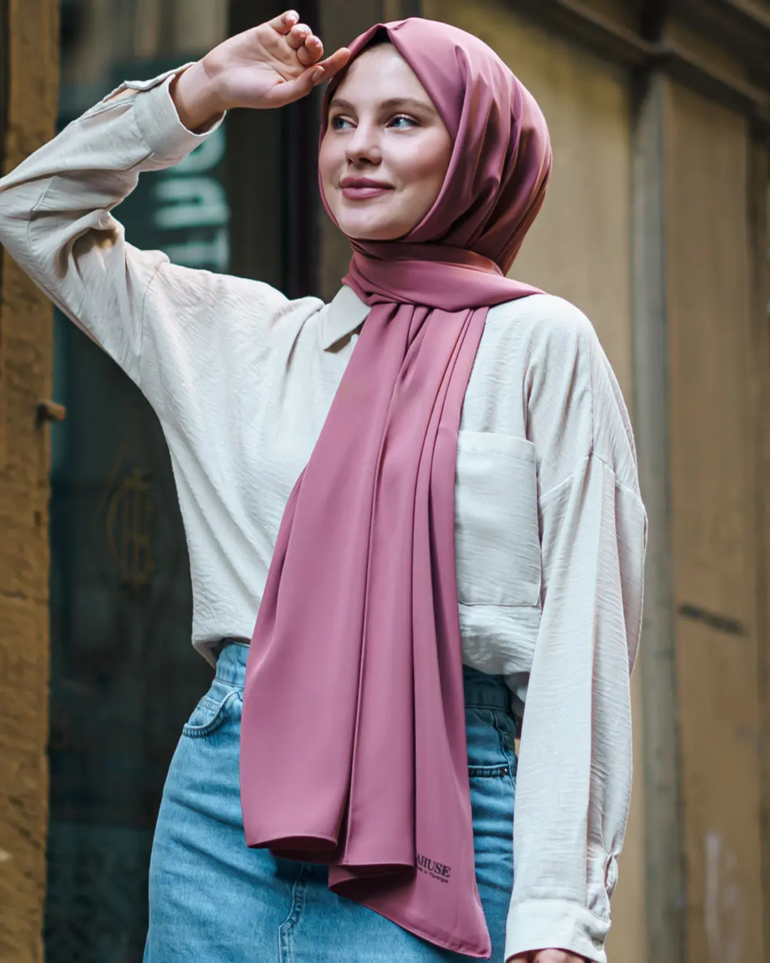 Madina Silk Lila Shawl