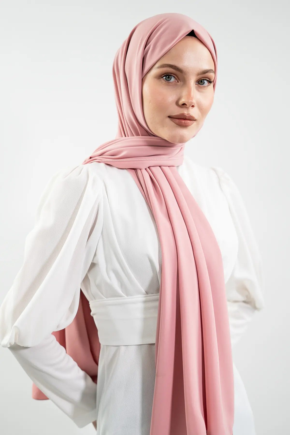 Madina Silk Powder Pink Shawl