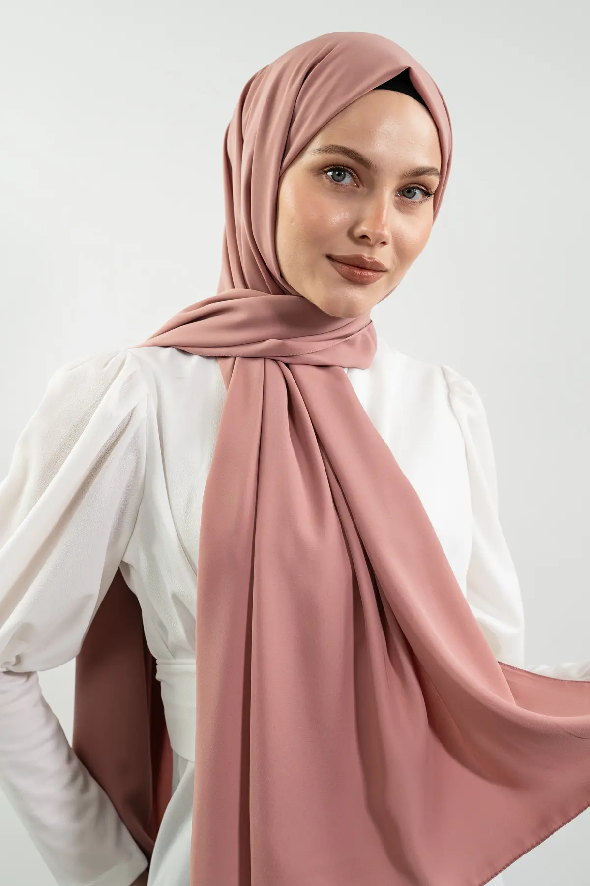 Madina Silk Powder Pink Shawl