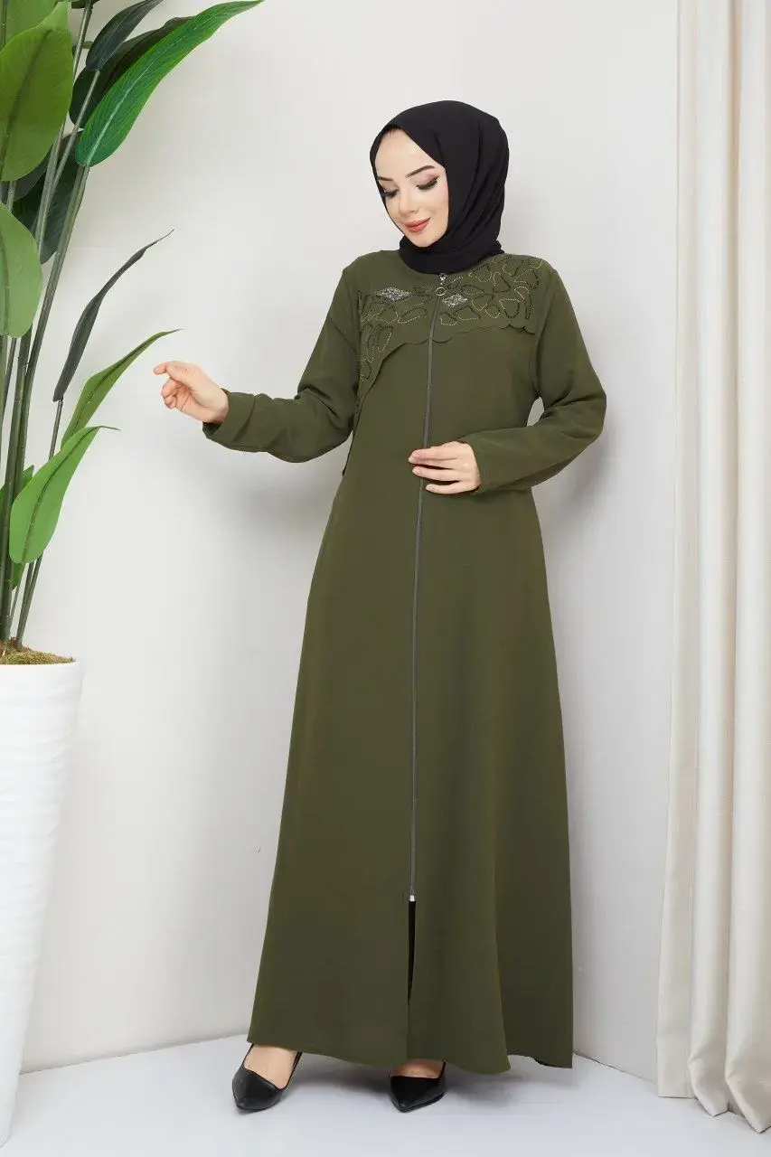 New Khaki Abaya