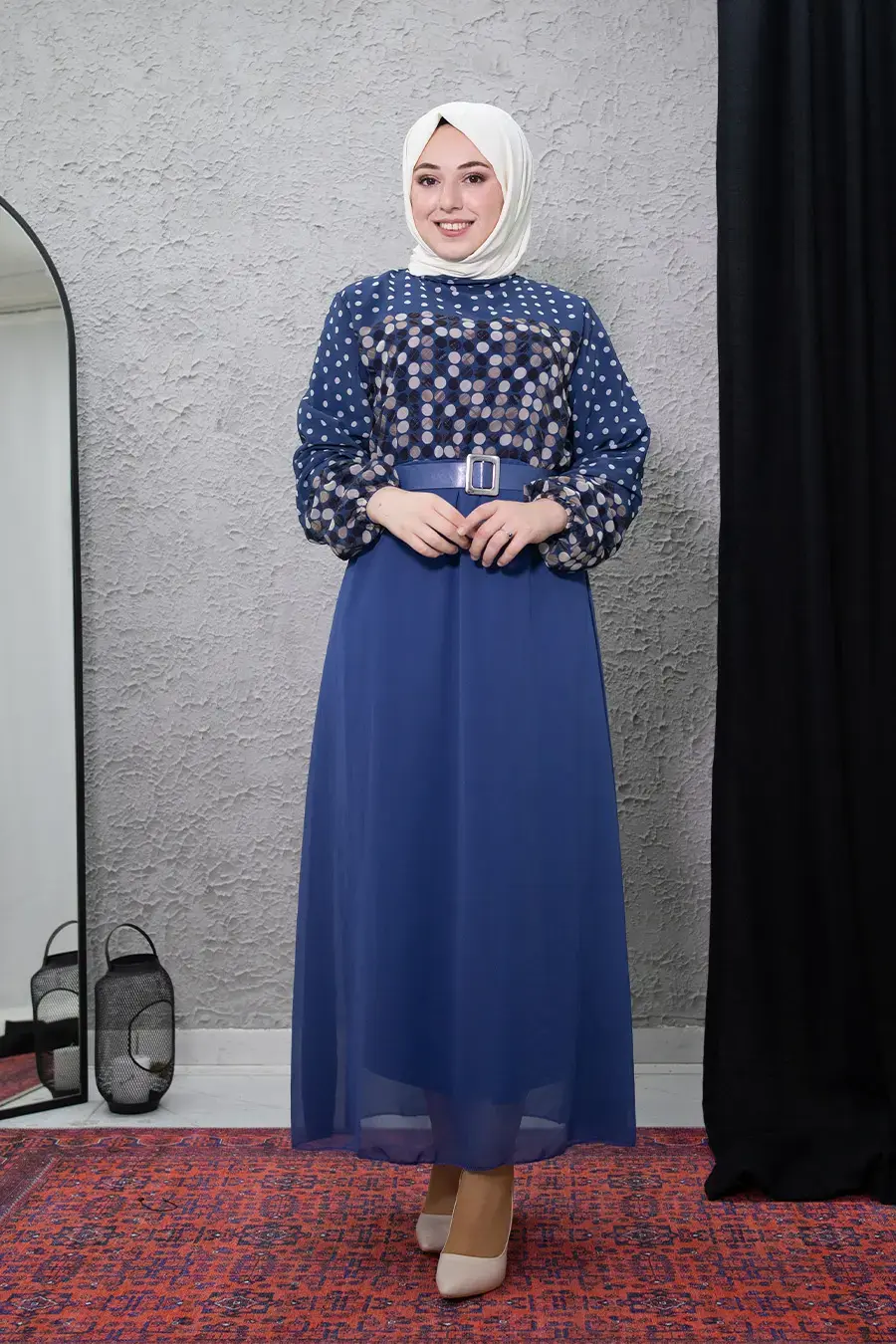 New Season Polka Dot Hijab Dress