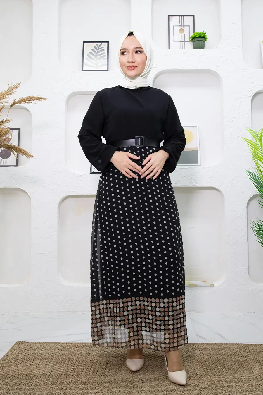 New Season Skirt Polka Dot Hijab Dress