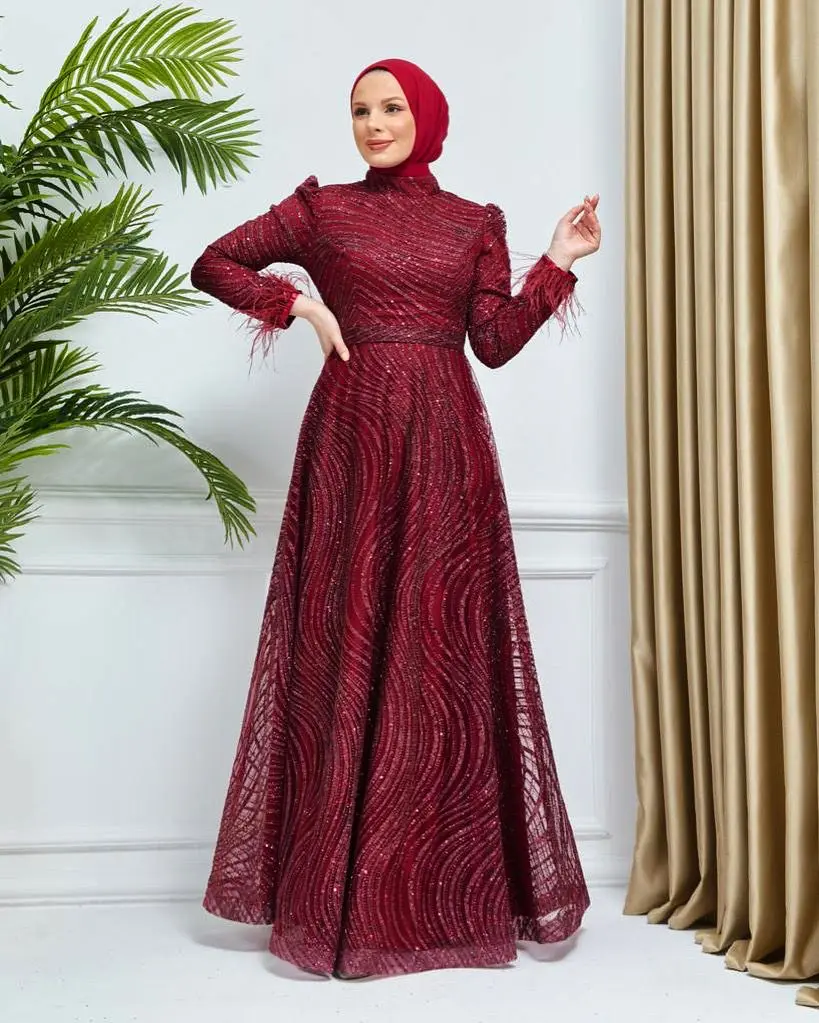 Red Color Evening Dress