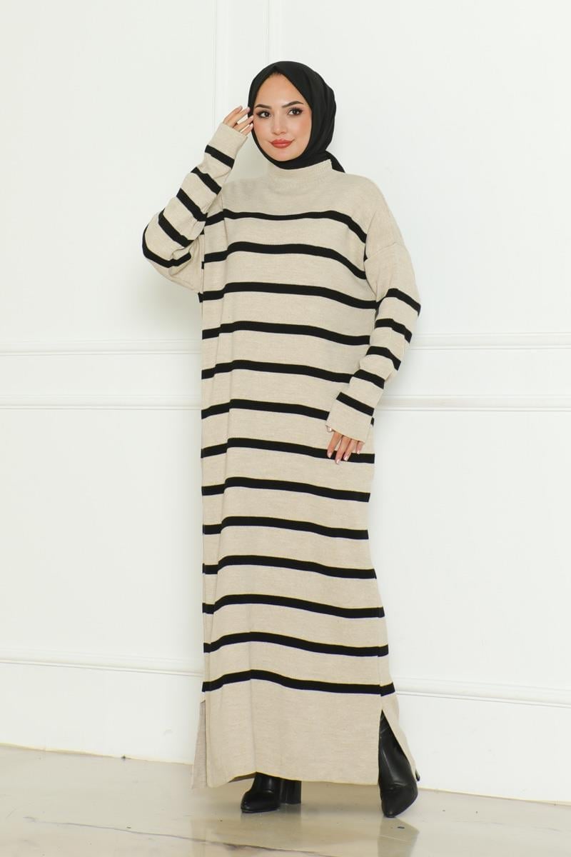 Striped Knitwear Hijab