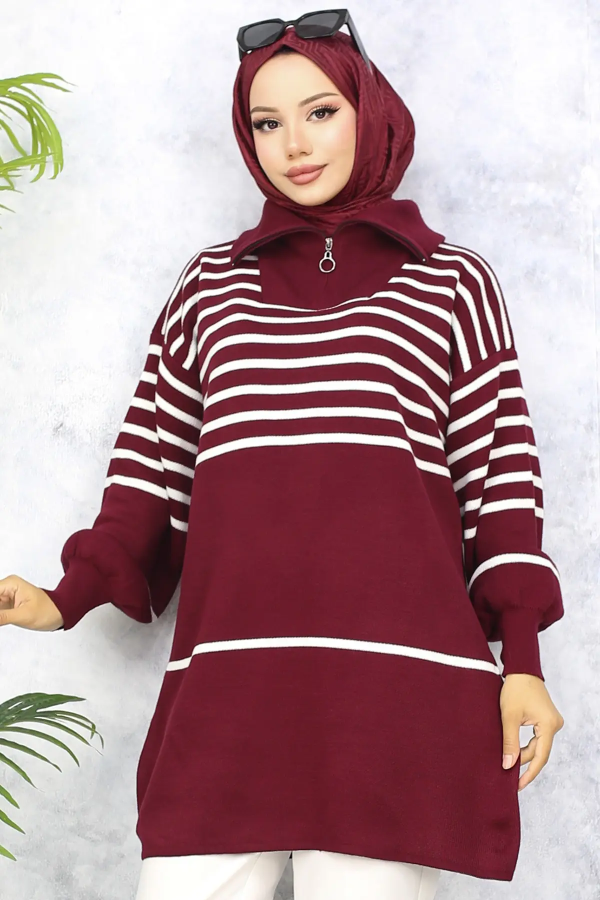 Striped Knitwear Tunic