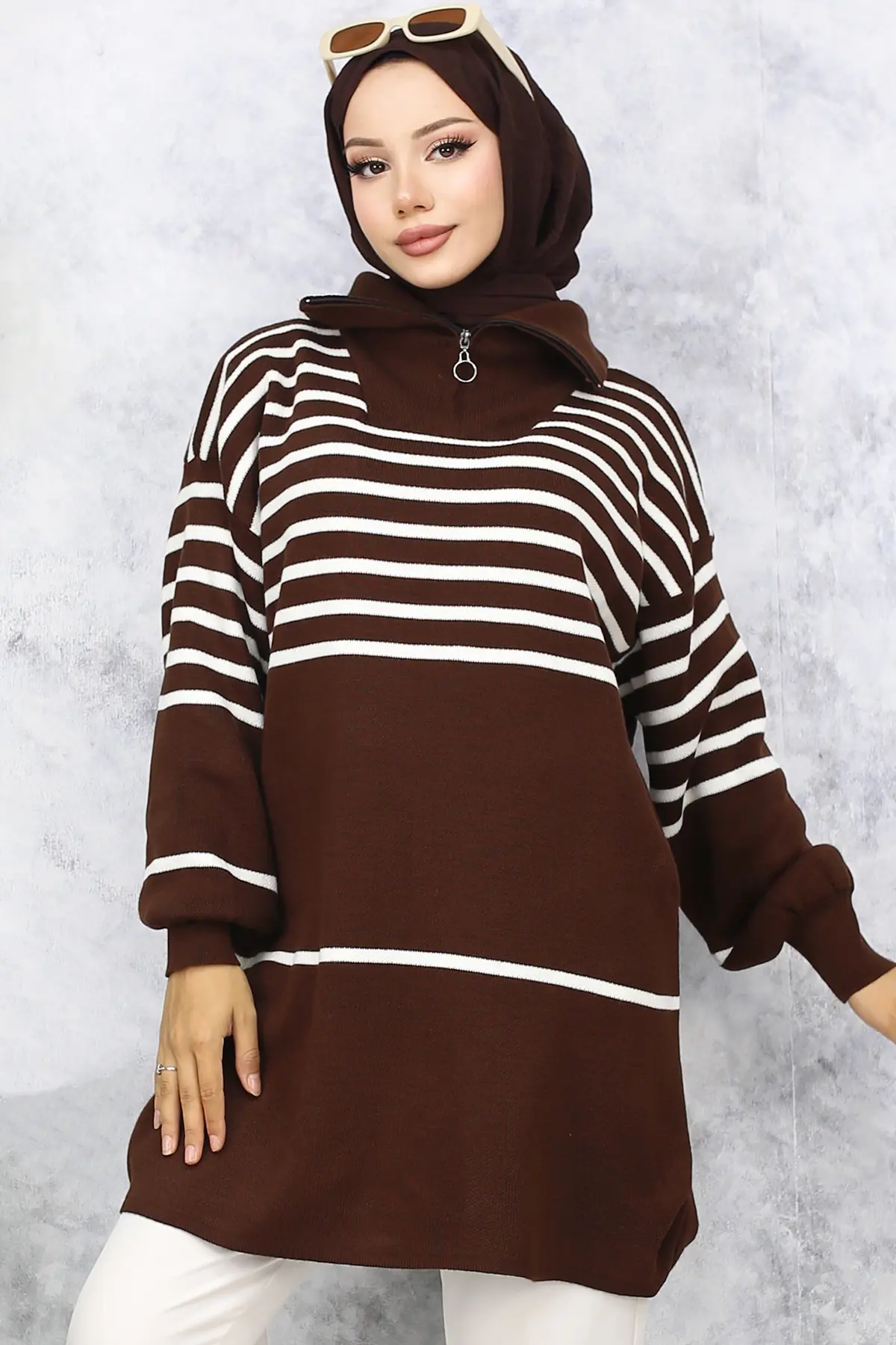 Striped Knitwear Tunic