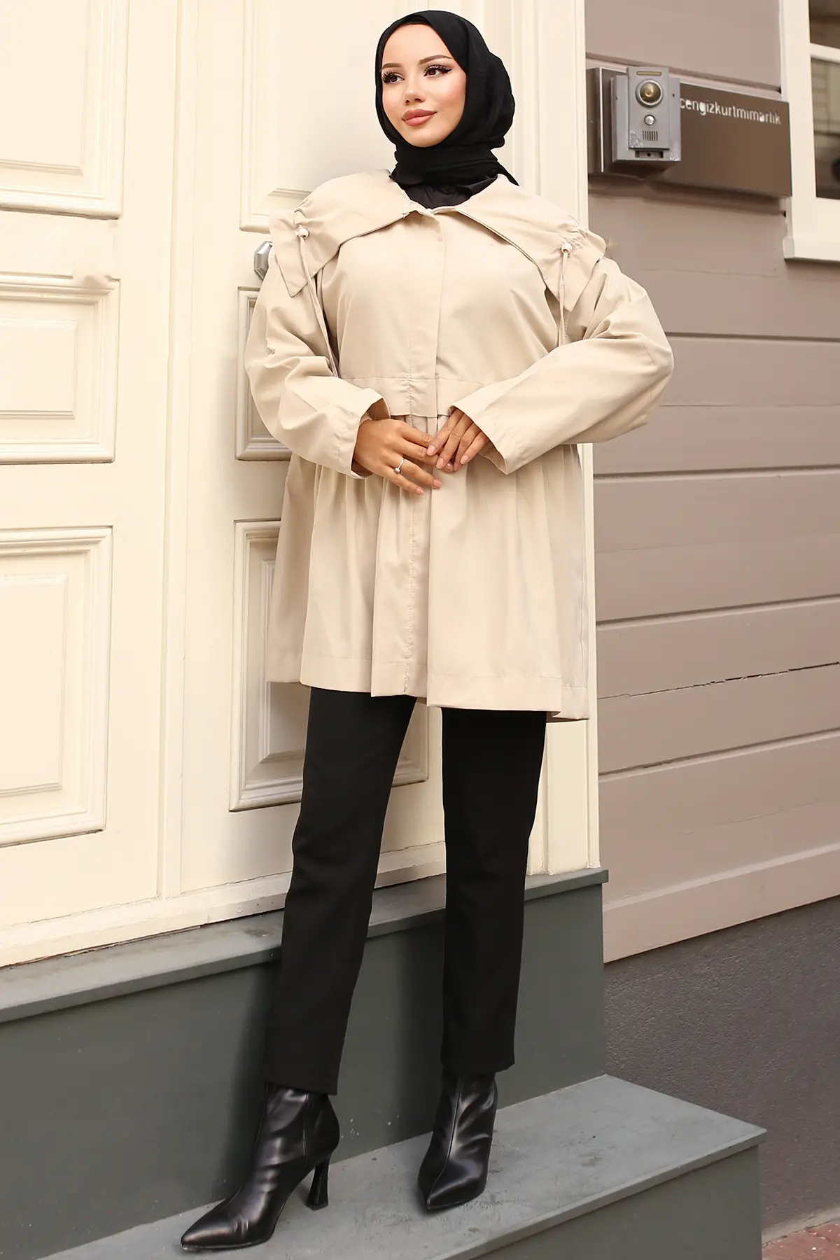 Trench Coat With Collar