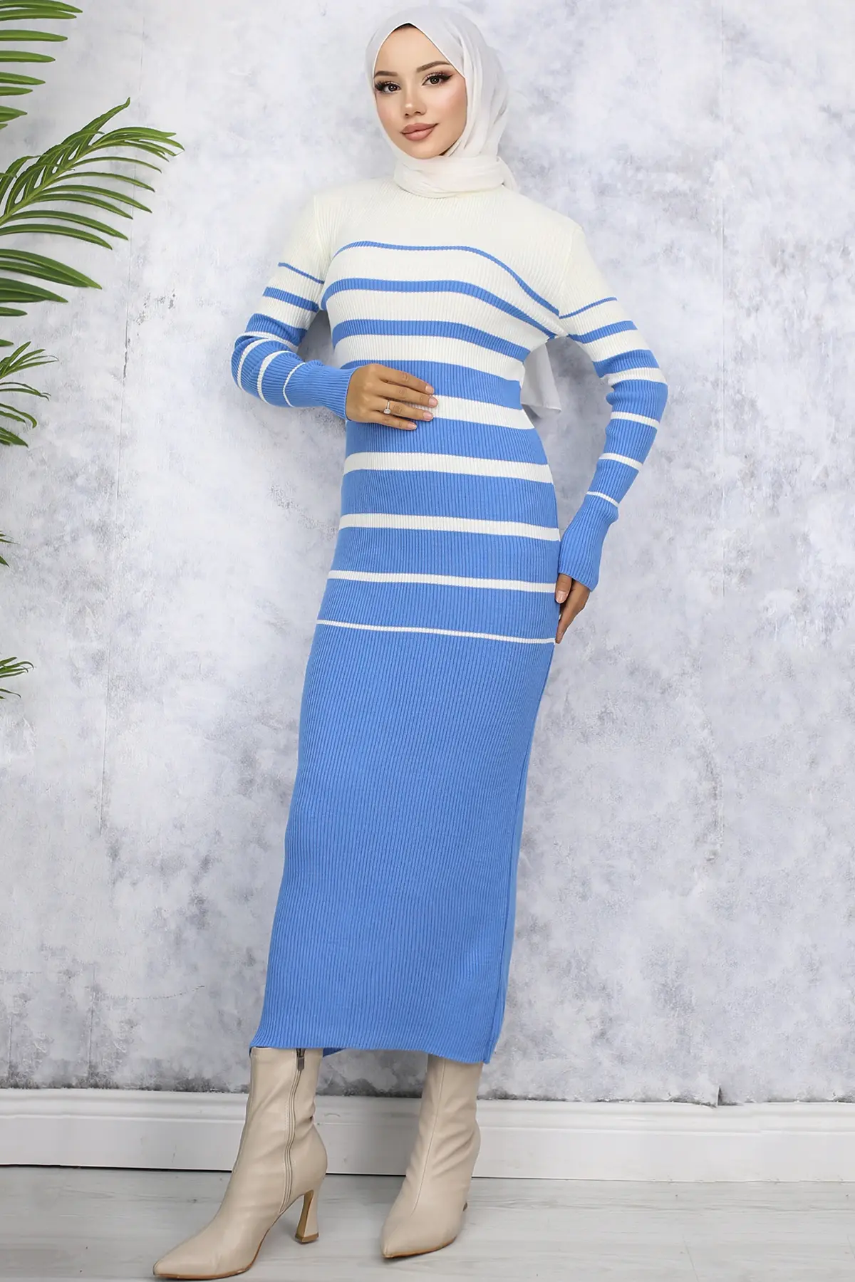 Turtleneck Knitwear Dress