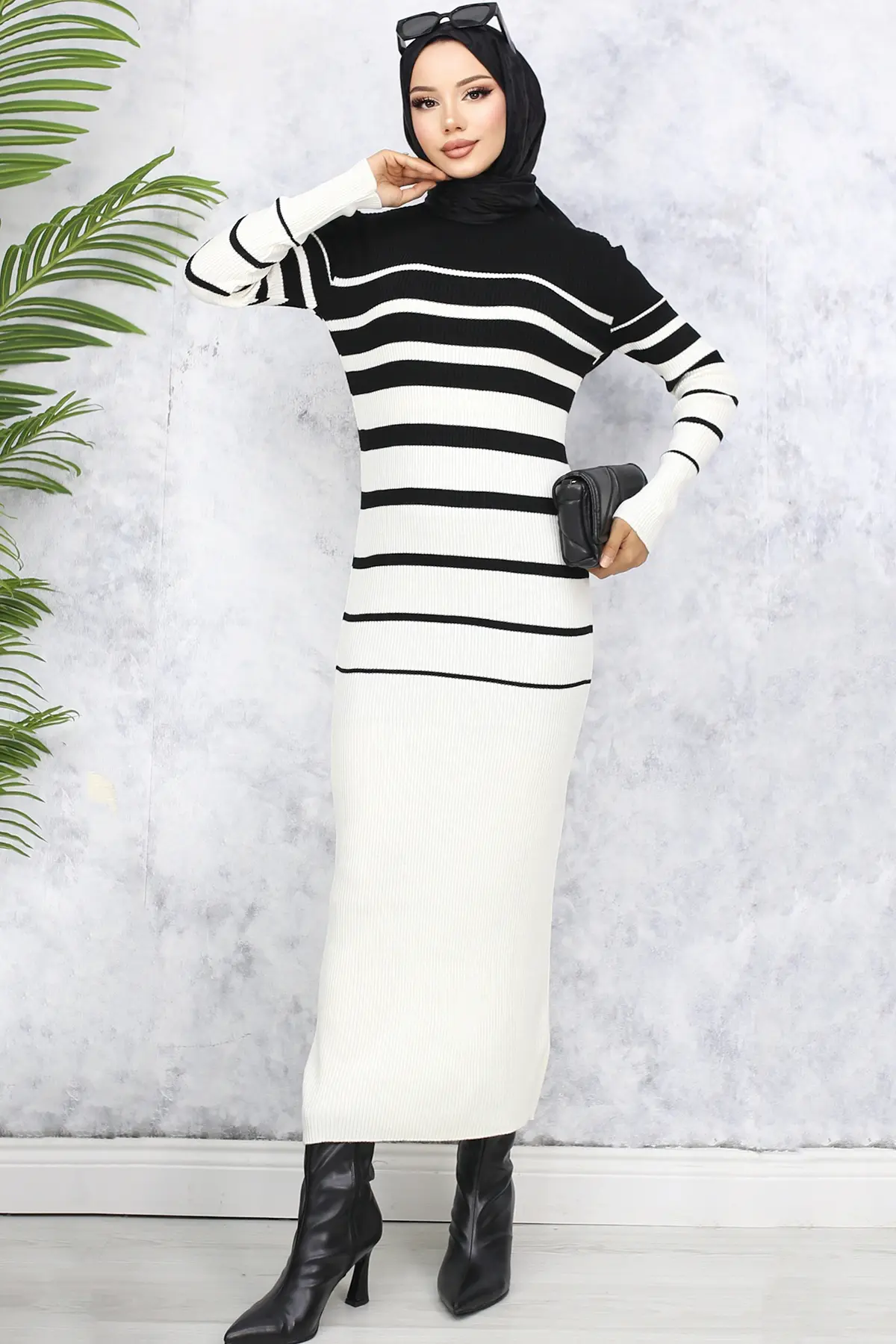 Turtleneck Knitwear Dress