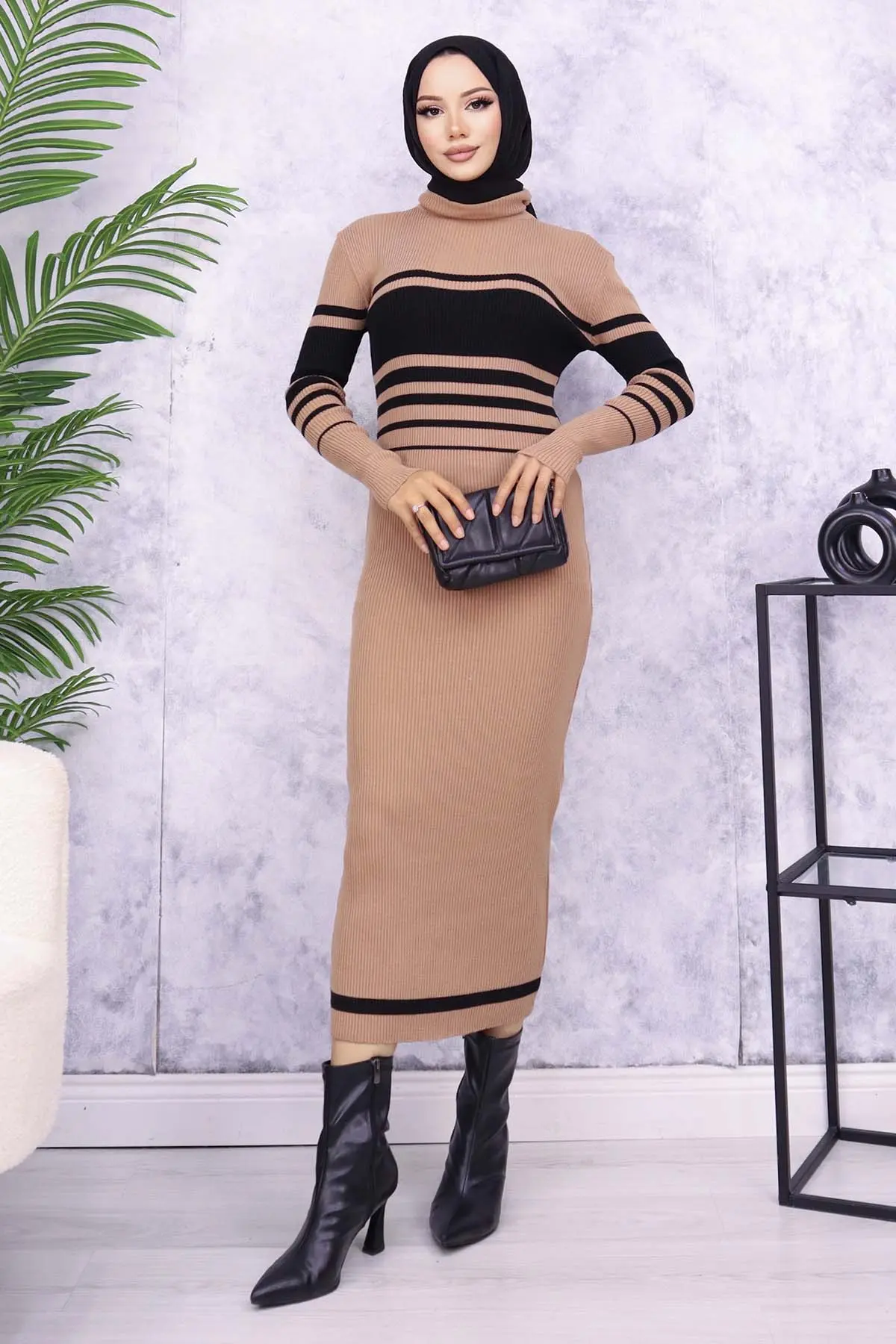 Turtleneck Sweater Dress